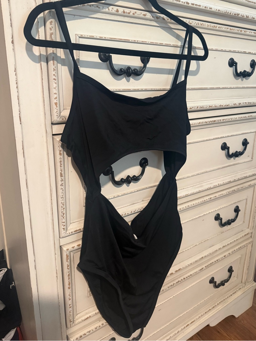 Black Cutout One-Piece Swimsuit